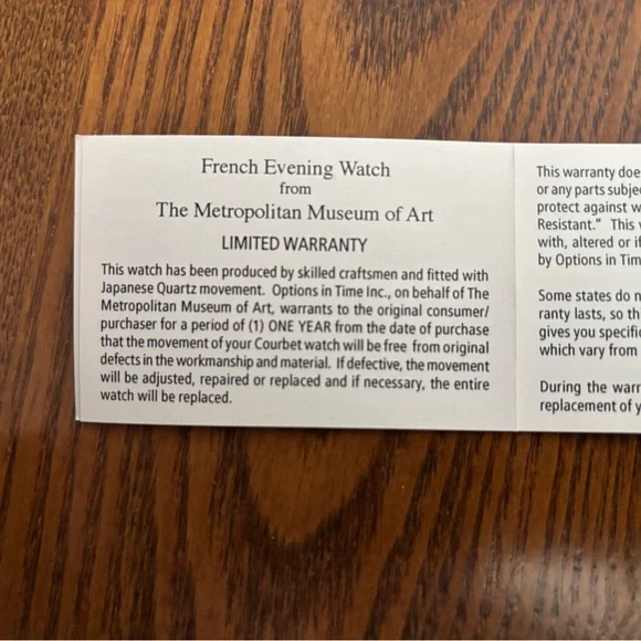 French Evening Watch with Black Strap from Metropolitan Museum Of Art - Picture 3 of 5